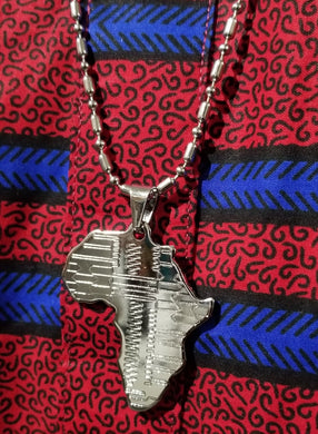 Unisex Silver Africa Chain
