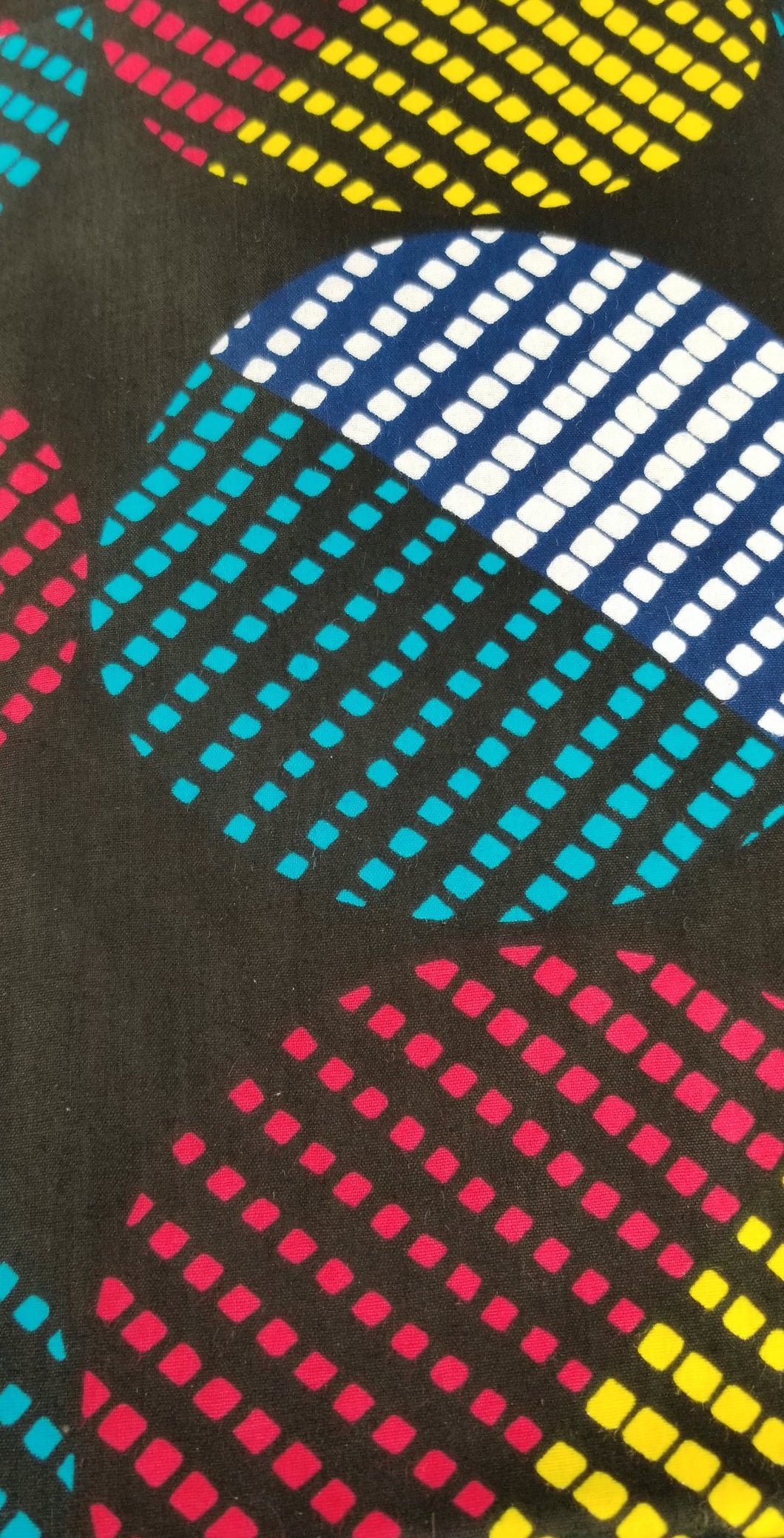 'Black Neon' Head Wrap (2 yds)