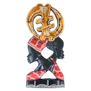 Gye Nyame Couple Wall Sculpture