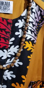 Nigerian 'Stained Wood' Glass Bead Necklace